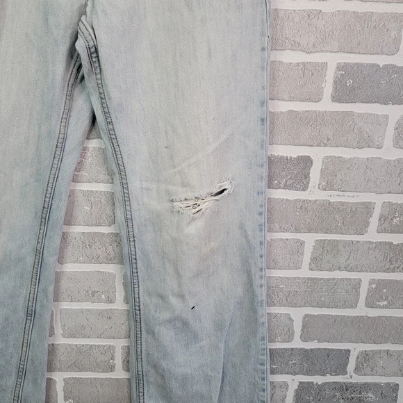 Aeropostale Benton Original Bootcut Wide Leg Thrashed Denim Jeans Men's Size 32 - Picture 5 of 16